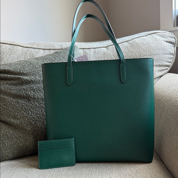 Kate Spade Forest Green Tote with Cardholder - Picture 2 of 2